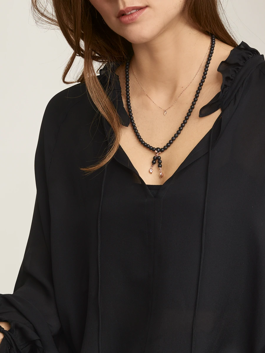 Tamara Comolli India Ebony Plain Ebenholz-Armband und Halskette Tamara Comolli India Ebony Plain Ebenholz-Armband und Halskette