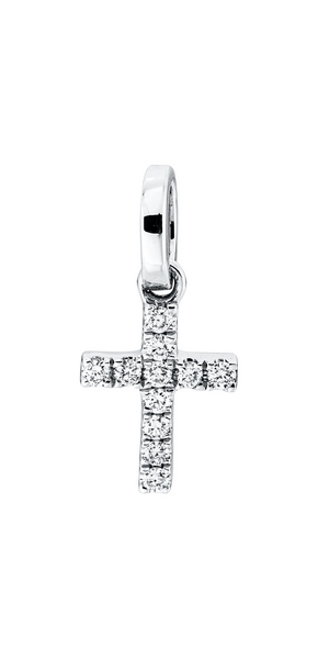 Brogle Classic cross pendant with diamonds