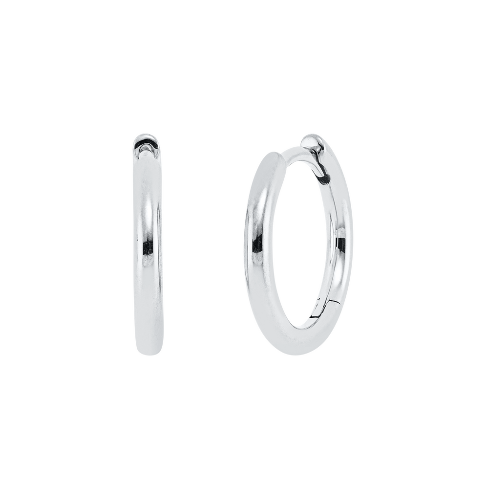 Brogle Classic gold hoop earrings