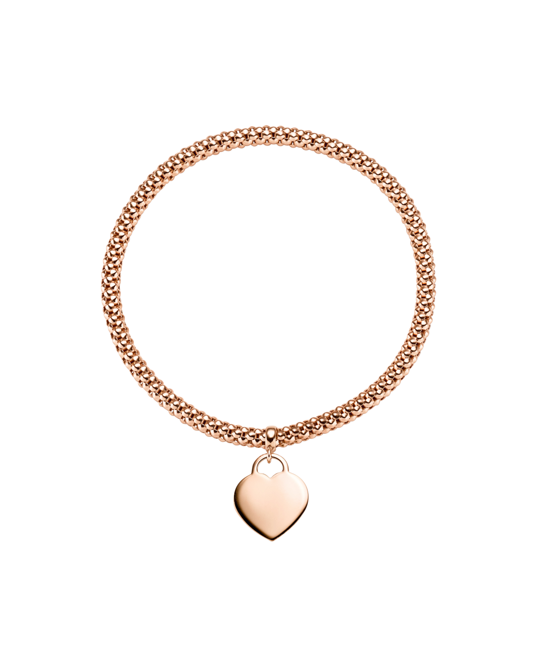 Brogle Classic bracelet with gold heart flexible 4mm Brogle Classic bracelet with gold heart flexible 4mm