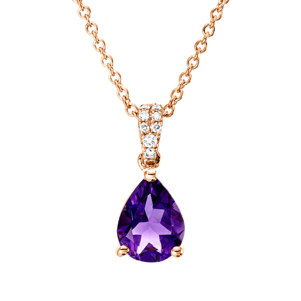Brogle Classic Kette mit Amethystanhänger Brogle Classic Kette mit Amethystanhänger