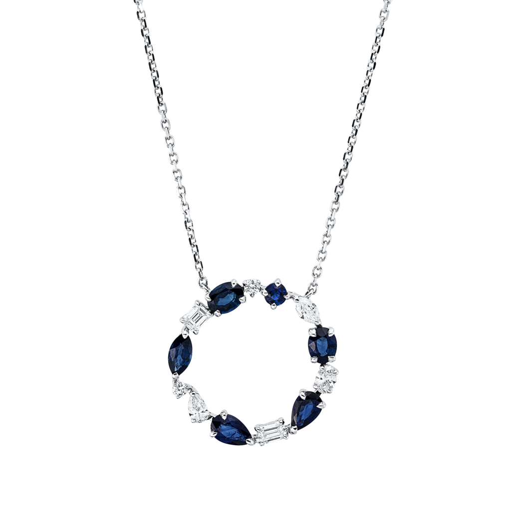 Brogle Classic necklace with sapphire pendant Brogle Classic necklace with sapphire pendant