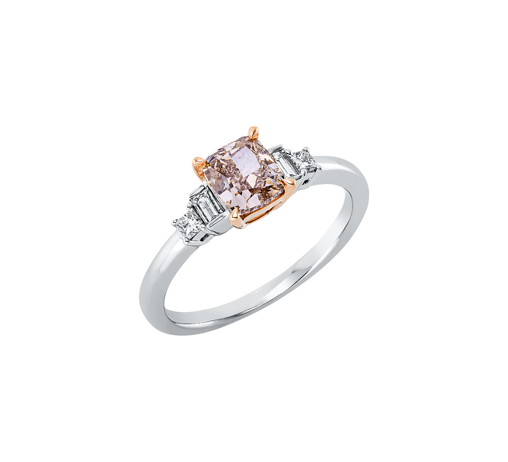Brogle bicolor solitaire ring Brogle bicolor solitaire ring