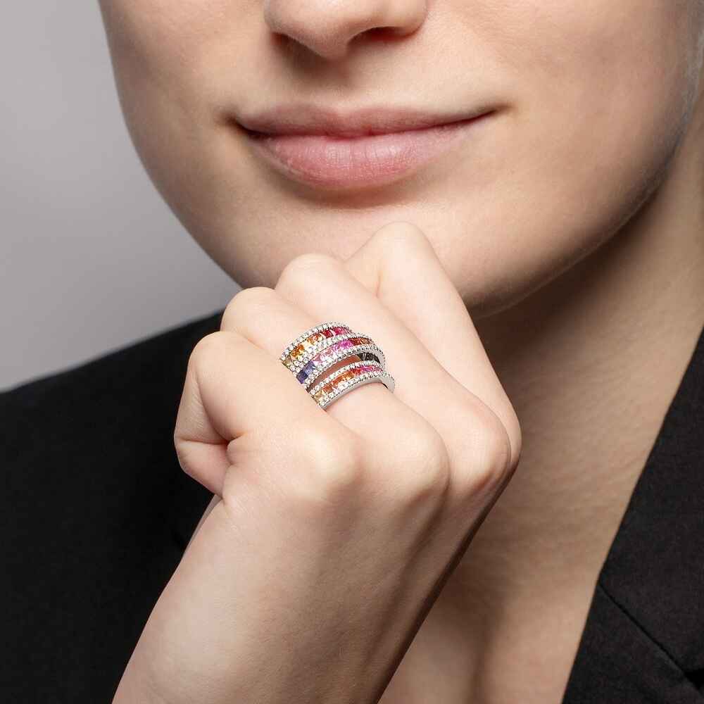 Brogle Classic Sapphire Ring Rainbow