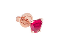 Dodo heart stud earrings, unique piece Dodo heart stud earrings, unique piece