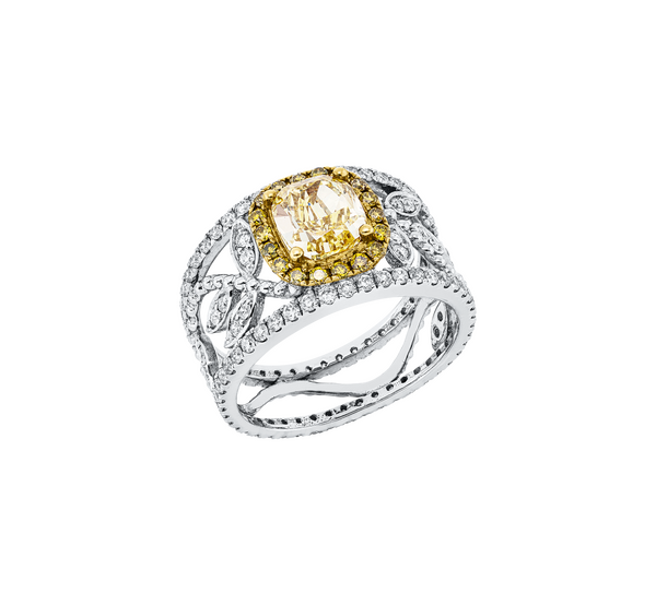 Brogle Selection Bicolor diamond ring