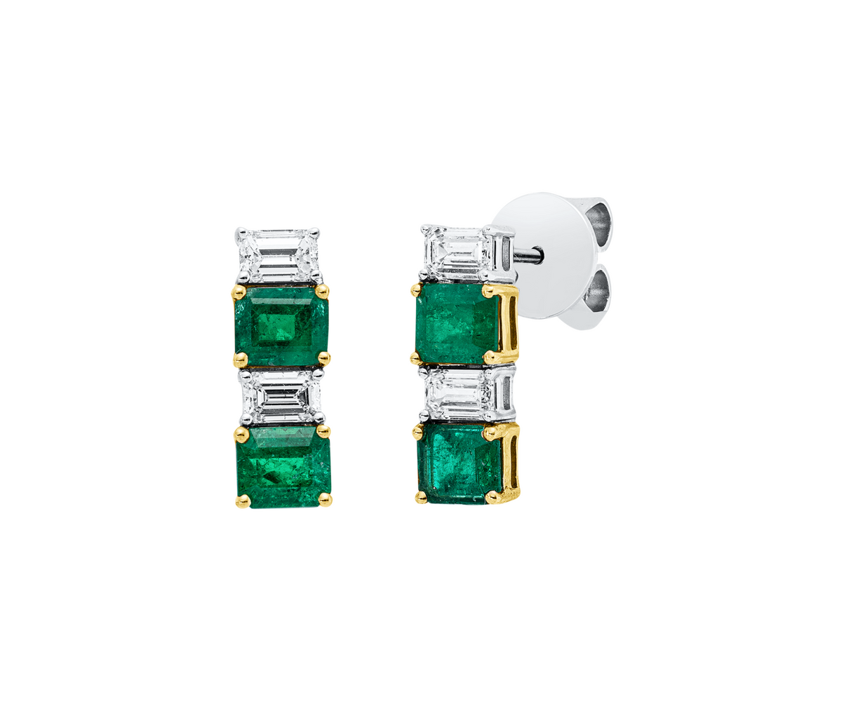 Brogle Selection emerald stud earrings