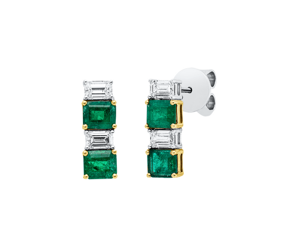 Brogle Selection emerald stud earrings Brogle Selection emerald stud earrings