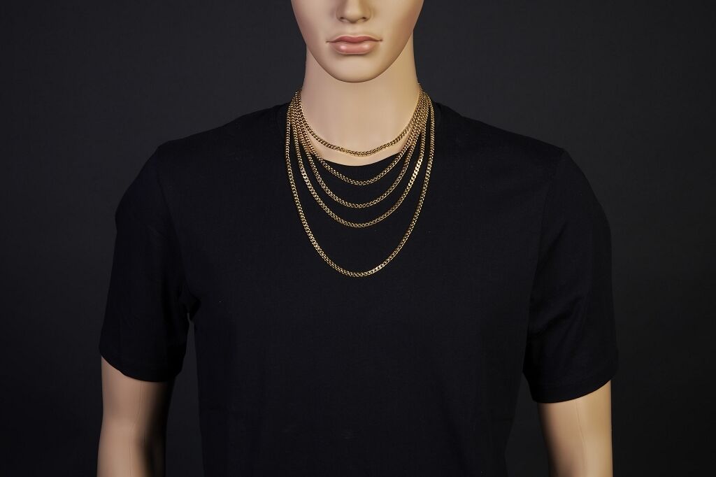 Brogle Classic curb chain 4-sided diamond-coated 4mm Brogle Classic curb chain 4-sided diamond-coated 4mm