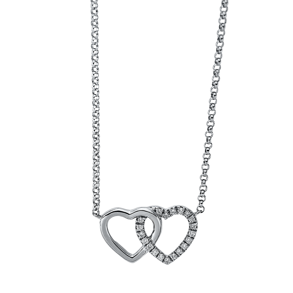 Brogle Classic necklace with diamond heart Brogle Classic necklace with diamond heart