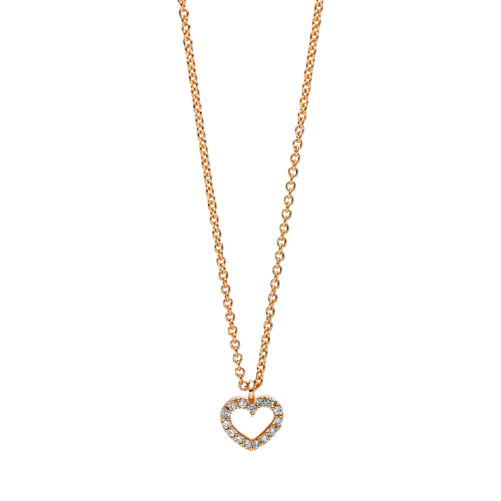 Brogle Selection Spirit gold chain with heart pendant