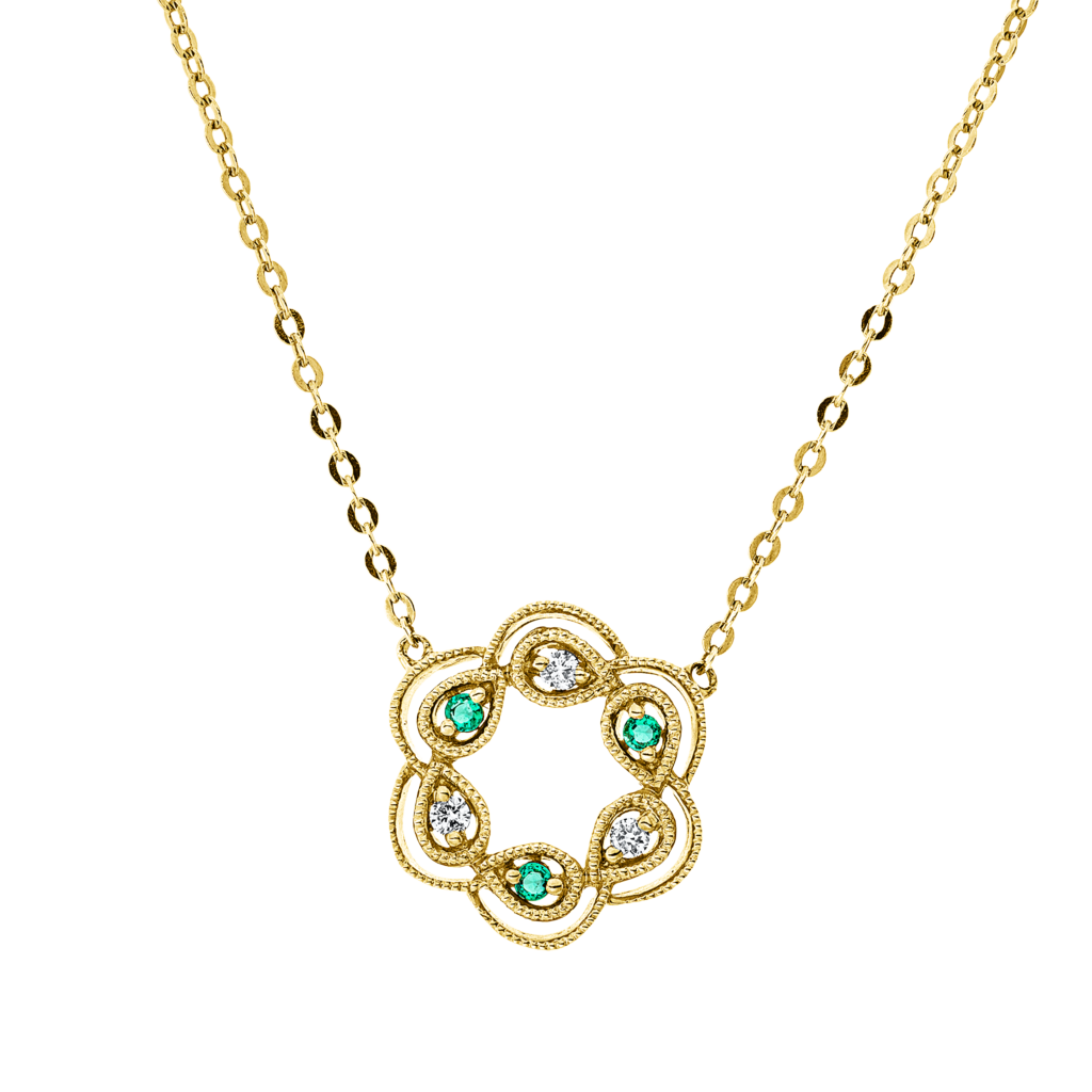 Brogle Classic Kette mit Smaragdanhänger