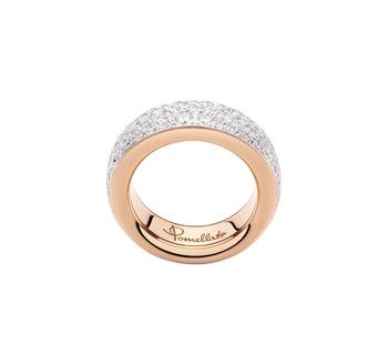 PAC4008 O7WHR DB000 030 Pomellato iconica slim ring rose gold 18kt diamond ac0af26f895d43fd2