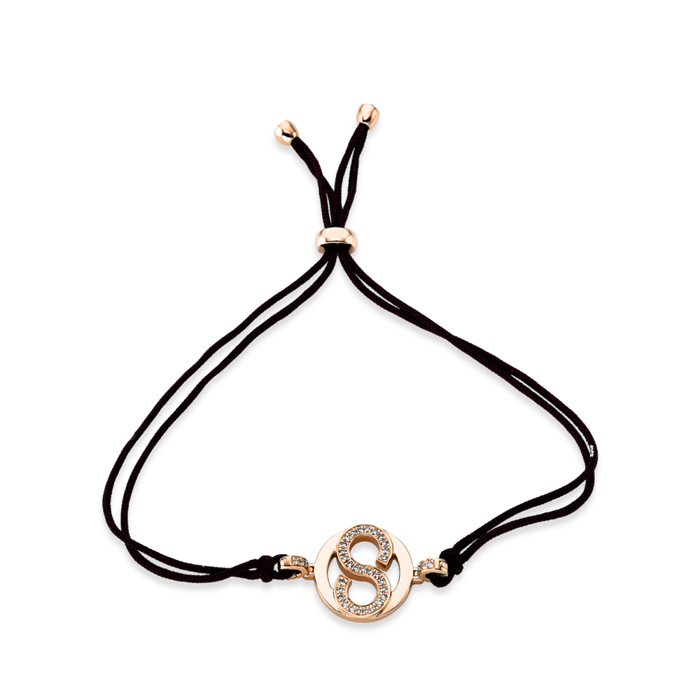Brogle Selection Icon Textilarmband mit Brillantanhänger Brogle Selection Icon Textilarmband mit Brillantanhänger