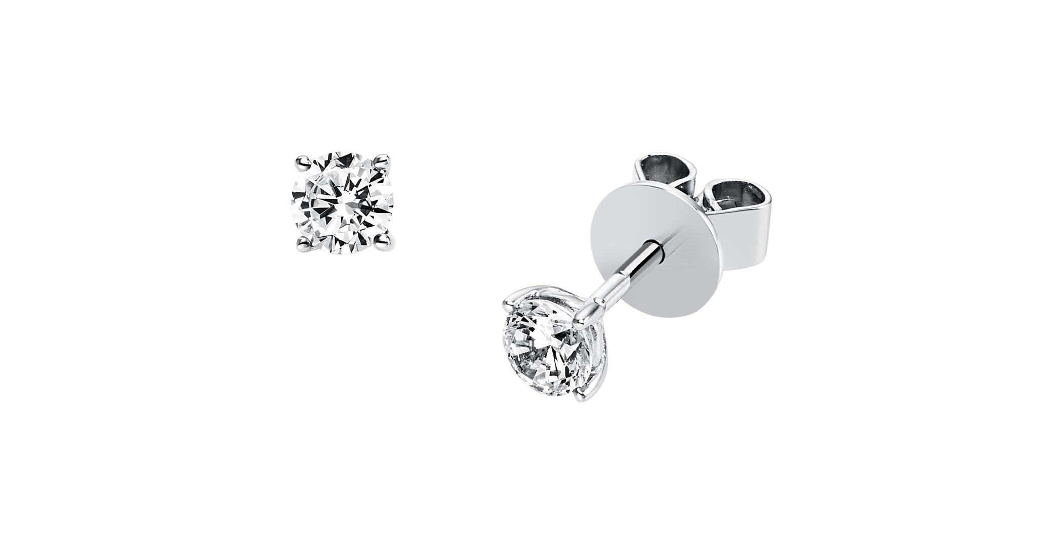 Brogle solitaire ear studs Julia up to 0.5 carat Brogle solitaire ear studs Julia up to 0.5 carat