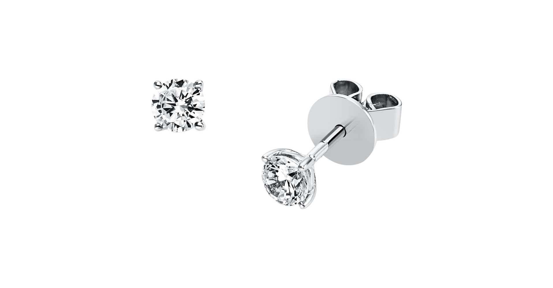 Brogle solitaire ear studs Julia up to 0.5 carat Brogle solitaire ear studs Julia up to 0.5 carat