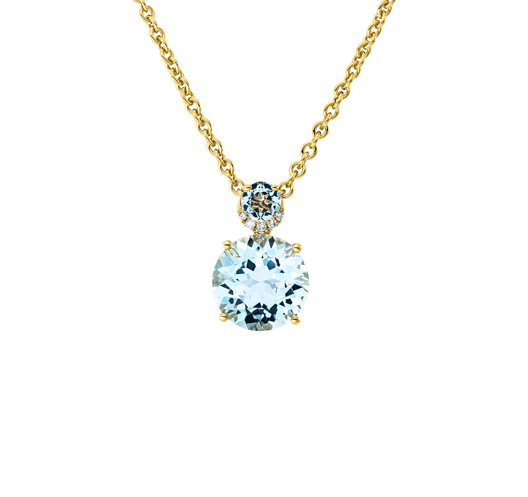 Brogle Classic Sky topaz pendant