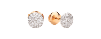 POB2042 O7000 DB000 010 Pomellato earring sabbia studs rose gold 18kt diamond a5db91747481e13b8