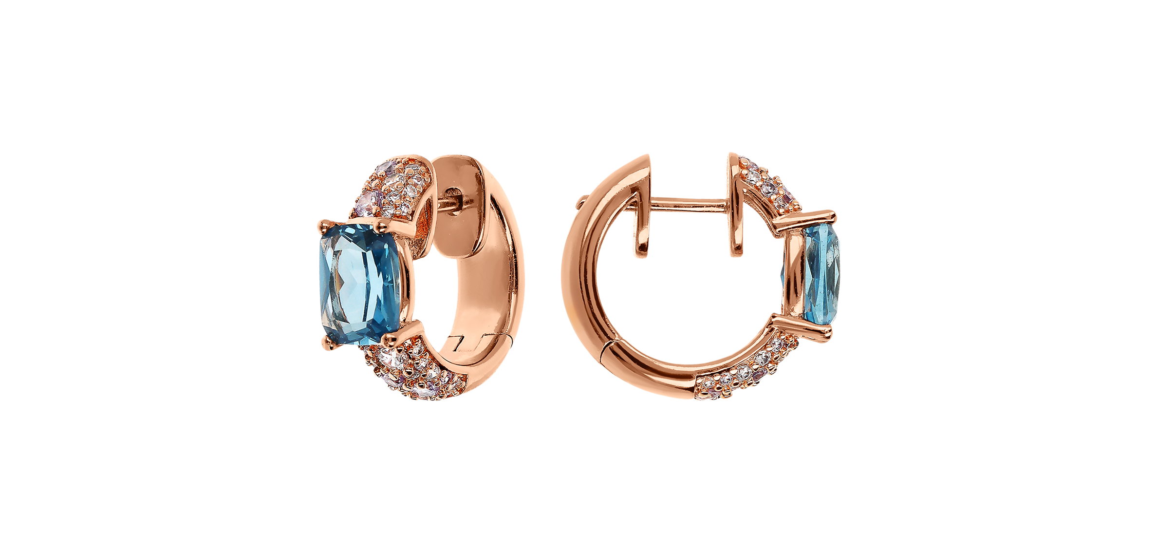 Bronzallure Preziosa hoop earrings