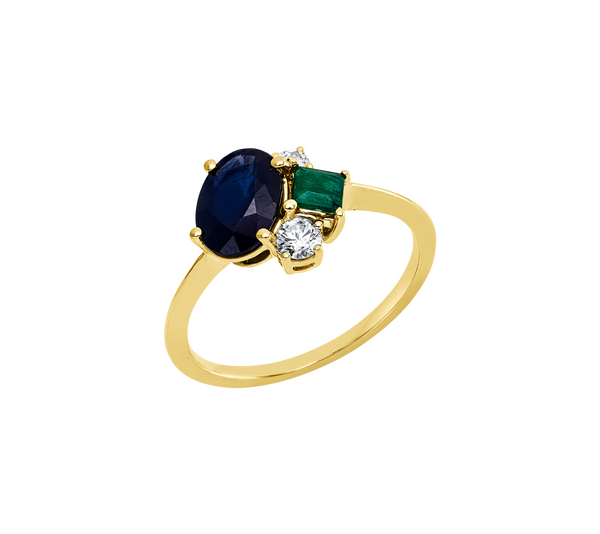 Brogle Classic colored stone ring