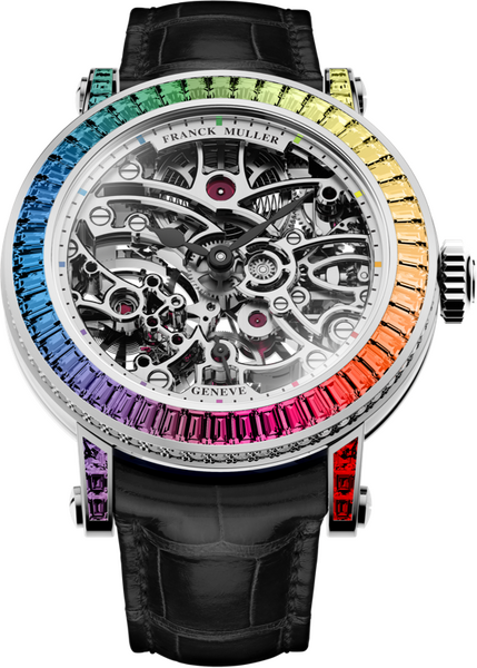 Franck Muller Round Skeleton Baguette 30.5 x 36.5mm