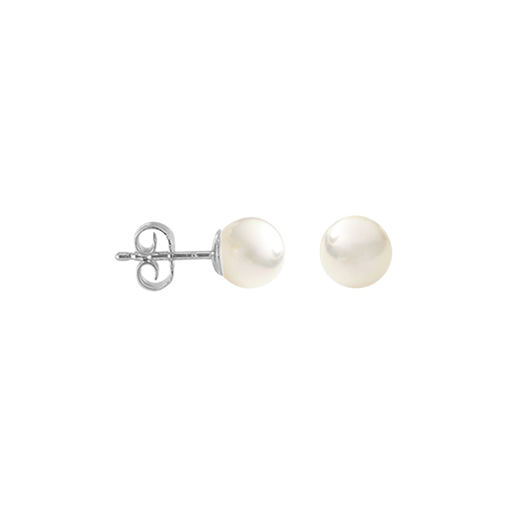 Brogle Selection Ocean freshwater pearl stud earrings