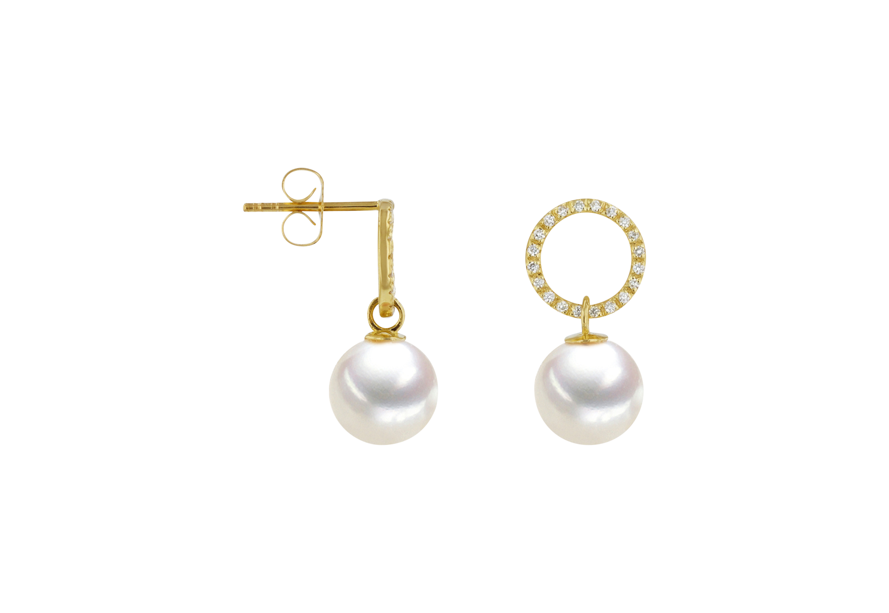 Brogle Classic Süßwasser Perlenohrhänger