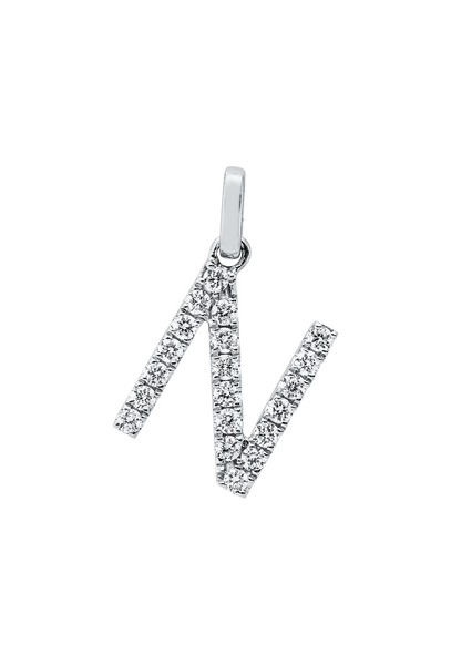 Brogle Classic letter pendant N with diamonds Brogle Classic letter pendant N with diamonds