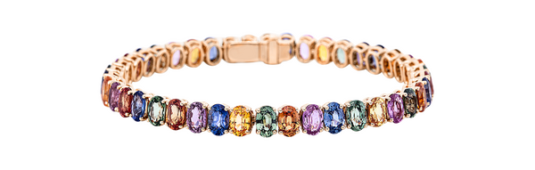 Brogle Selection Saphirarmband Rainbow