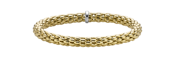 Brogle Classic gold bracelet flexible 6mm