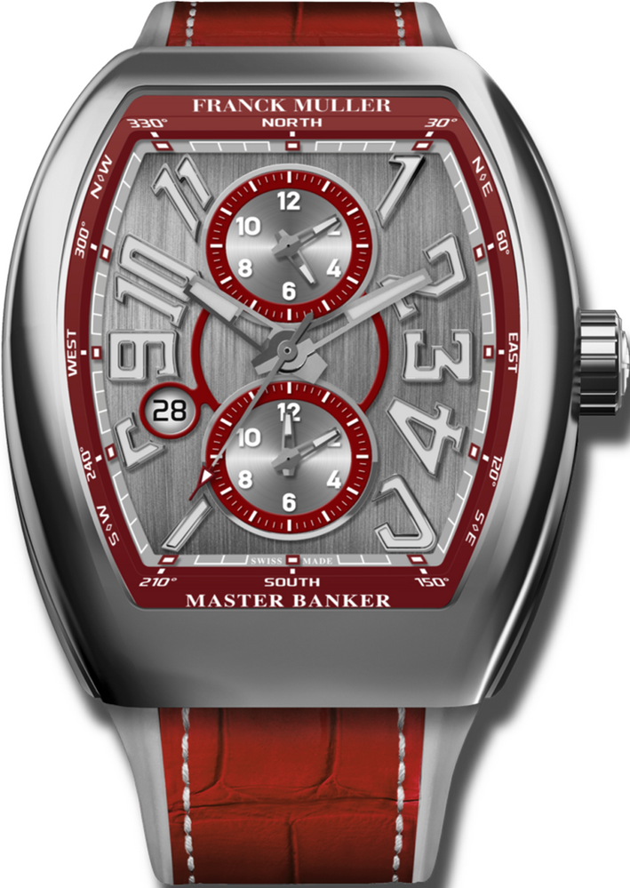 Franck Muller Vanguard Master Banker 3 time zones 53.7 x 44mm Franck Muller Vanguard Master Banker 3 time zones 53.7 x 44mm