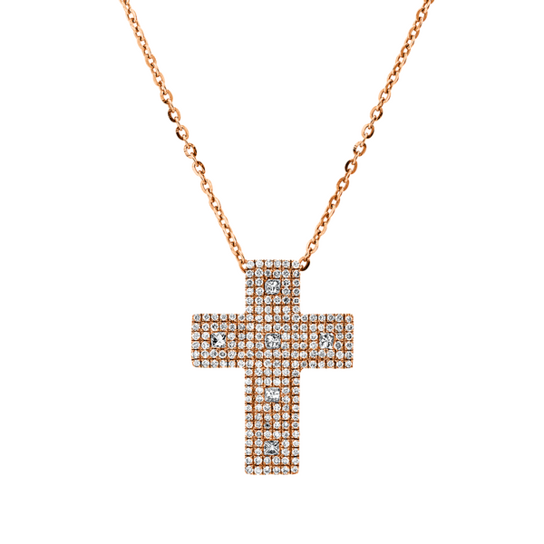Brogle Classic necklace with diamond cross Brogle Classic necklace with diamond cross
