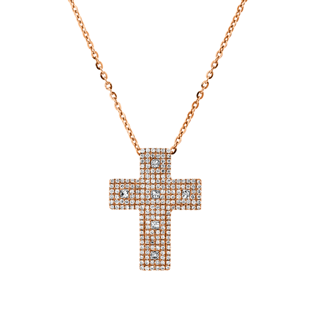 Brogle Classic Kette mit Diamantkreuz Brogle Classic Kette mit Diamantkreuz