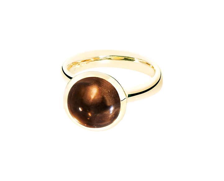 Tamara Comolli Bouton Smoky Quartz L Ring Tamara Comolli Bouton Smoky Quartz L Ring