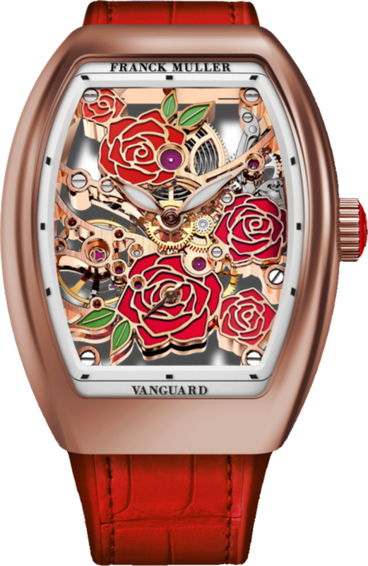 Franck Muller Vanguard Rose Skeleton 42.3 x 32mm