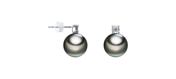 Brogle Selection Ocean Tahiti pearl stud earrings