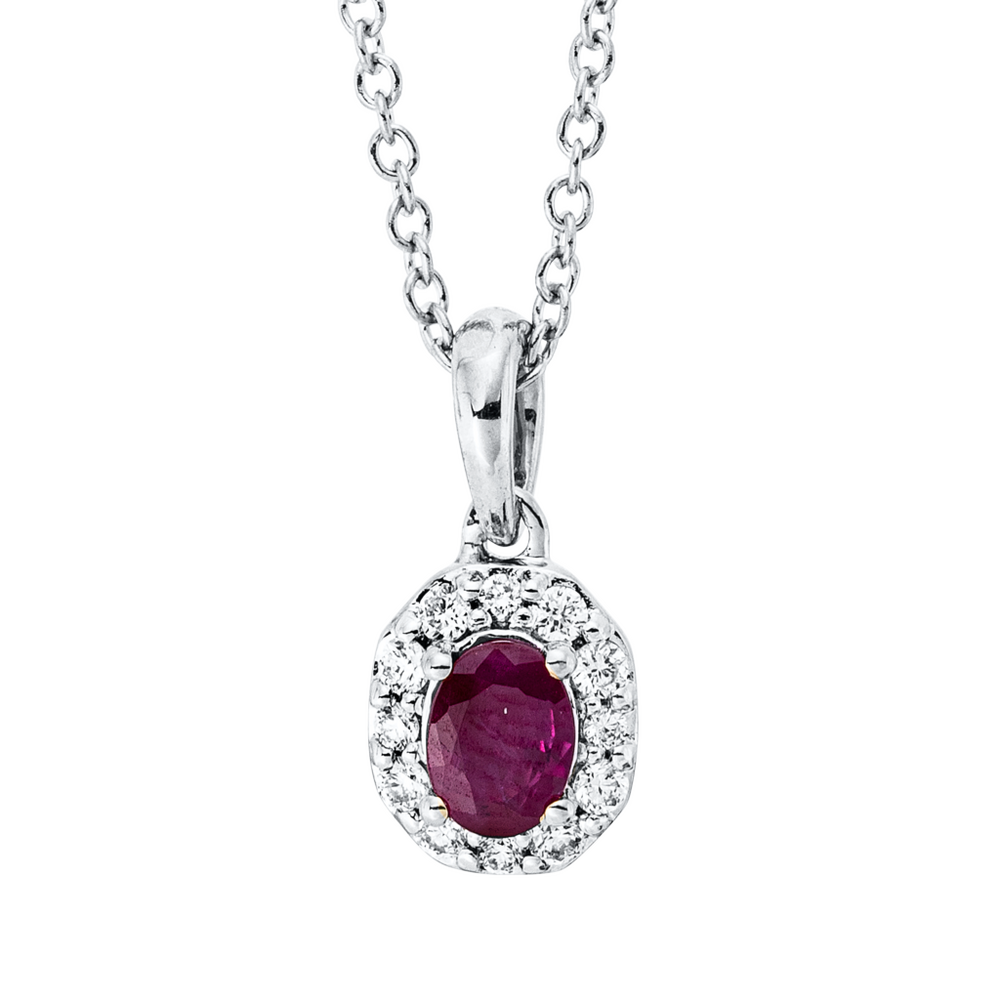 Brogle Classic Kette mit Rubinanhänger Brogle Classic Kette mit Rubinanhänger