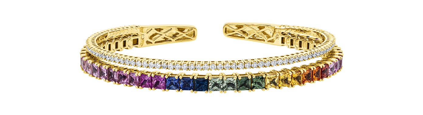 Brogle Selection Saphirarmreif Rainbow Brogle Selection Saphirarmreif Rainbow