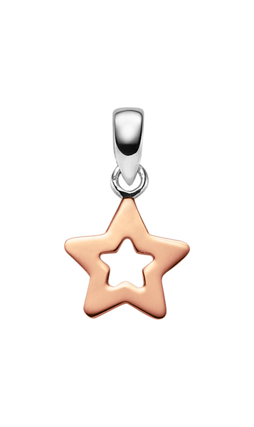 Brogle Classic Bicolor Sternanhänger aus Gold