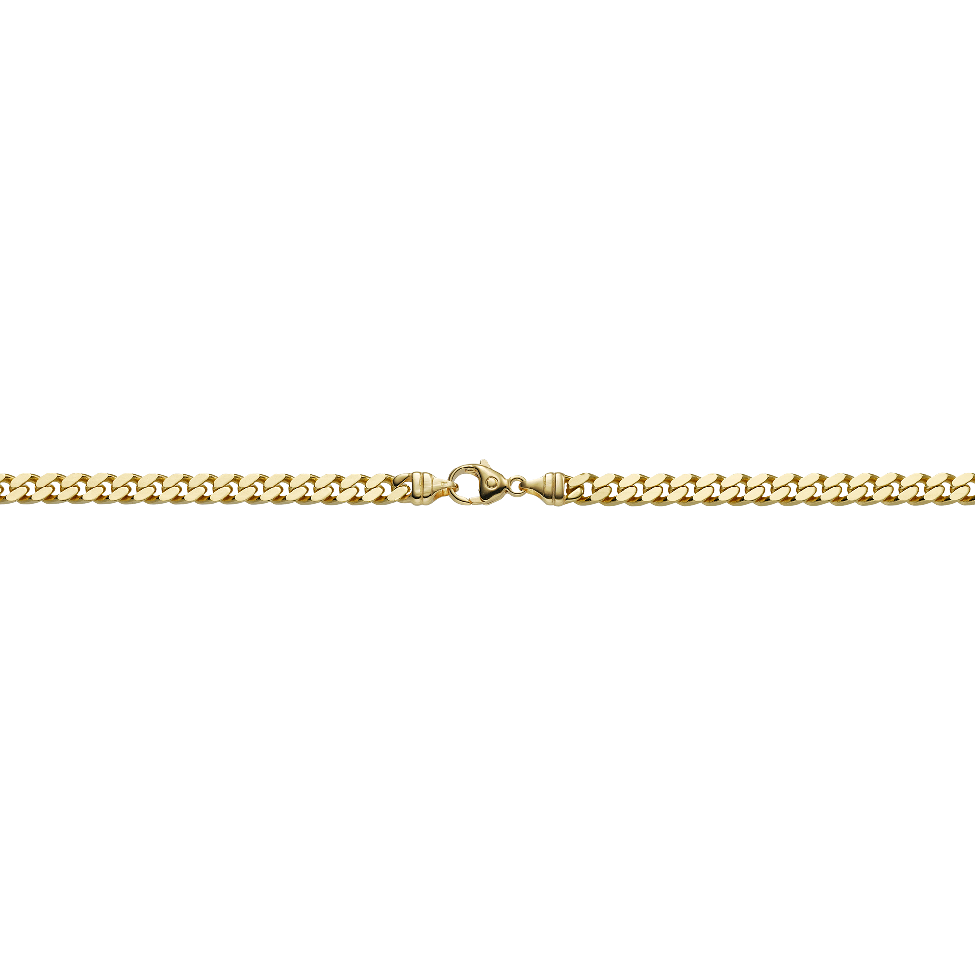 Brogle Classic curb chain bracelet 4-sided diamond cut 5mm