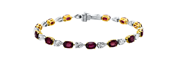 Brogle Selection Bicolor Rubinarmband