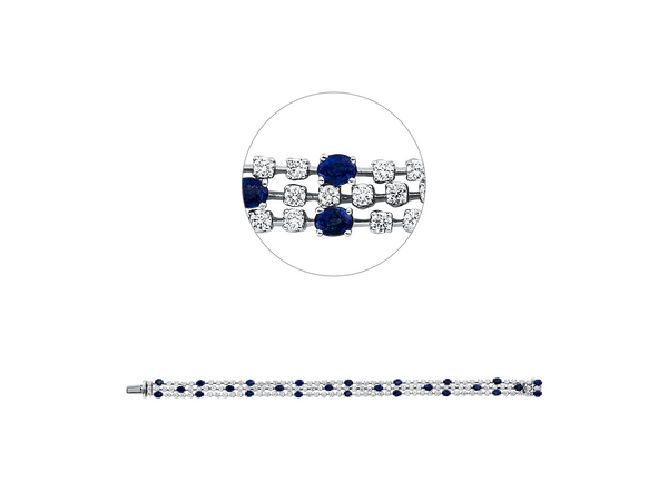 Brogle Selection sapphire bracelet Brogle Selection sapphire bracelet