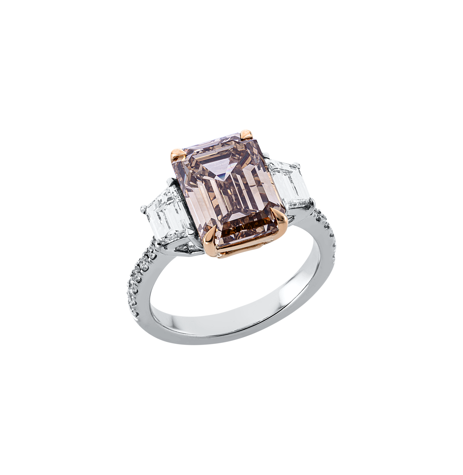 Brogle bicolor solitaire ring Brogle bicolor solitaire ring