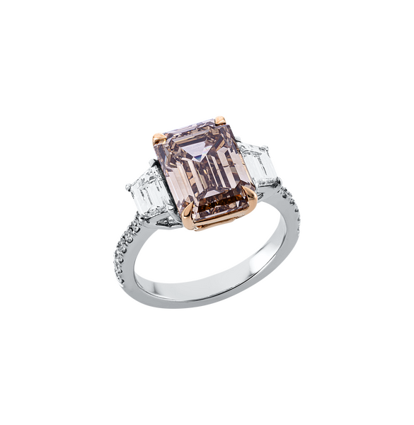 Brogle bicolor solitaire ring Brogle bicolor solitaire ring