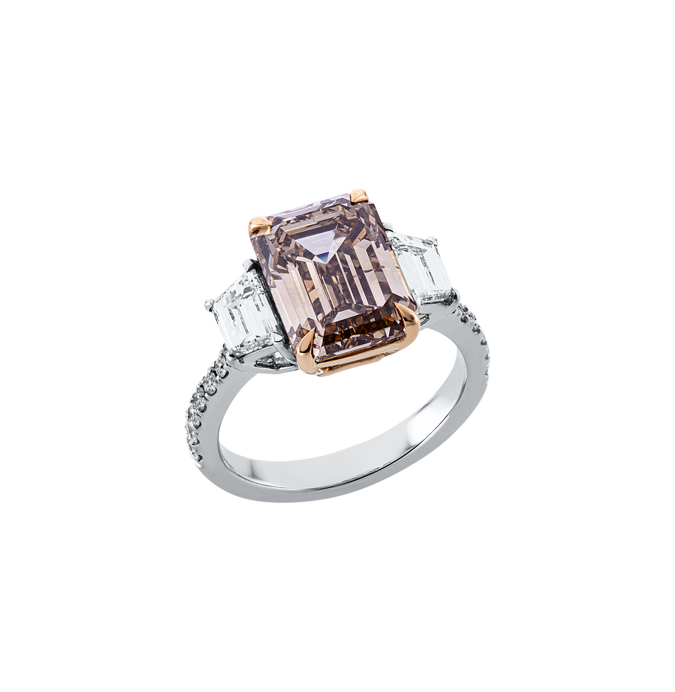 Brogle bicolor solitaire ring Brogle bicolor solitaire ring