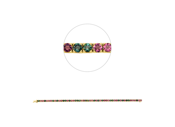 Brogle Selection Turmalinarmband