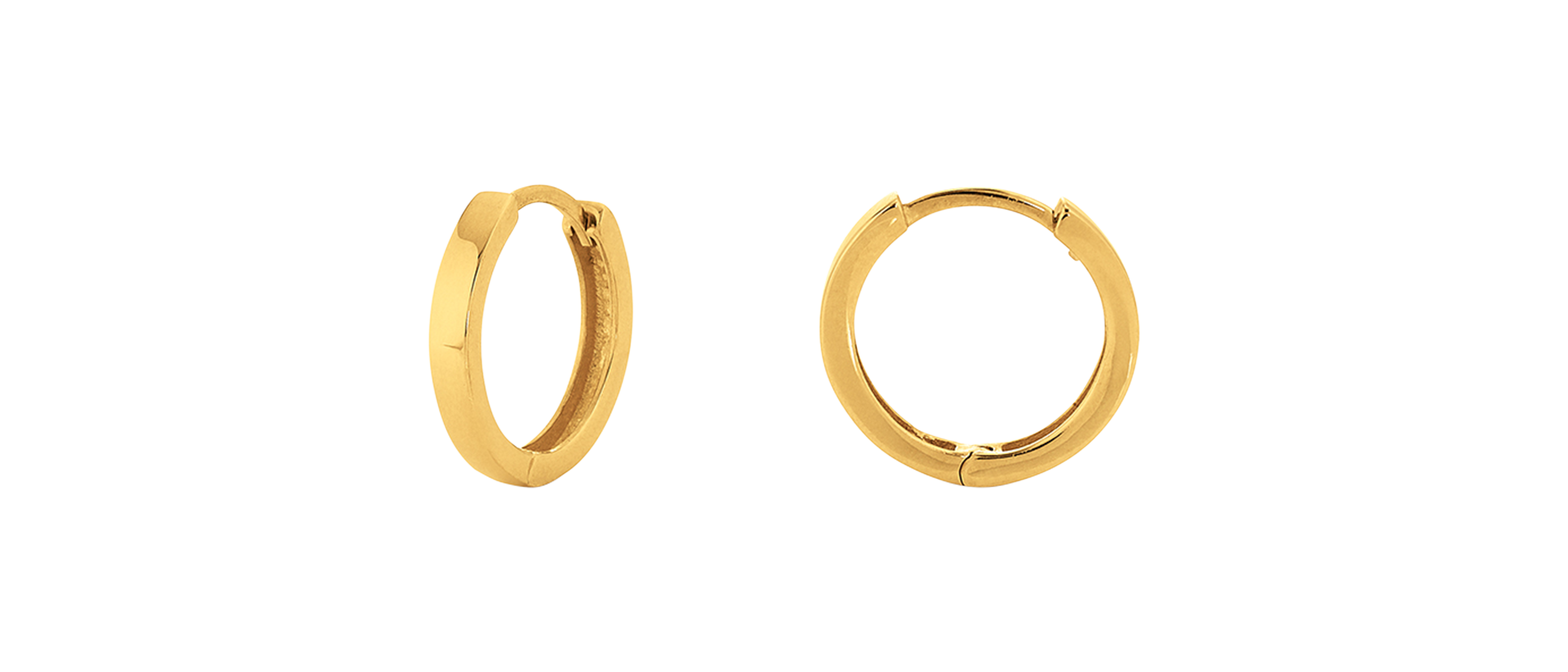 Brogle Classic gold hoop earrings Brogle Classic gold hoop earrings