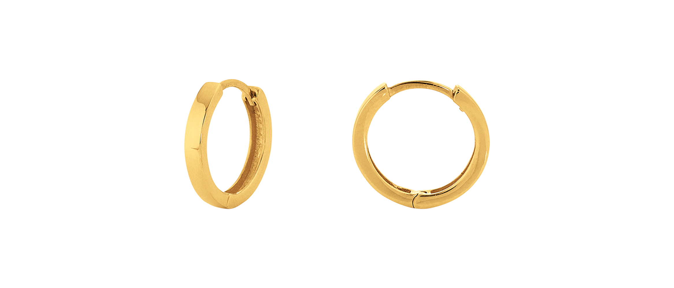 Brogle Classic gold hoop earrings Brogle Classic gold hoop earrings
