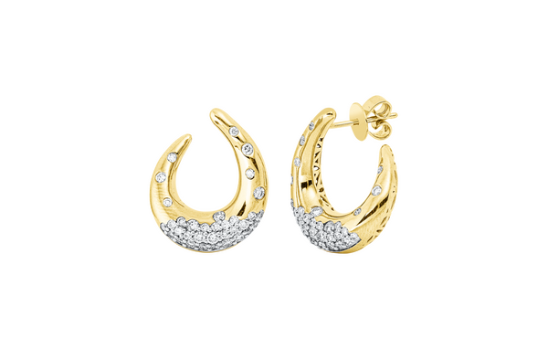 Brogle Classic Bicolor diamond stud earrings