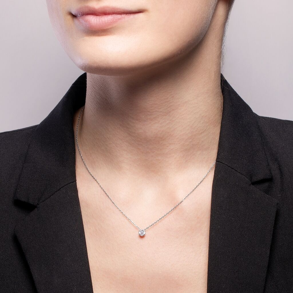 Brogle Selection necklace with pendant Sophie up to 0.5 carat Brogle Selection necklace with pendant Sophie up to 0.5 carat